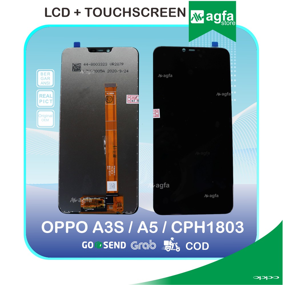 Lcd Touchscreen Oppo A3S A5 Fullset ORIGINAL Fullset | Shopee Indonesia