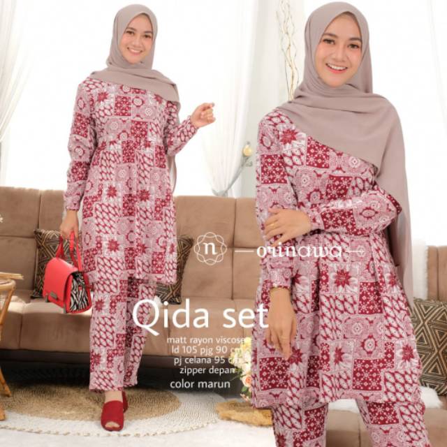 Orinawa Qida set BAJU MUSLIMAH