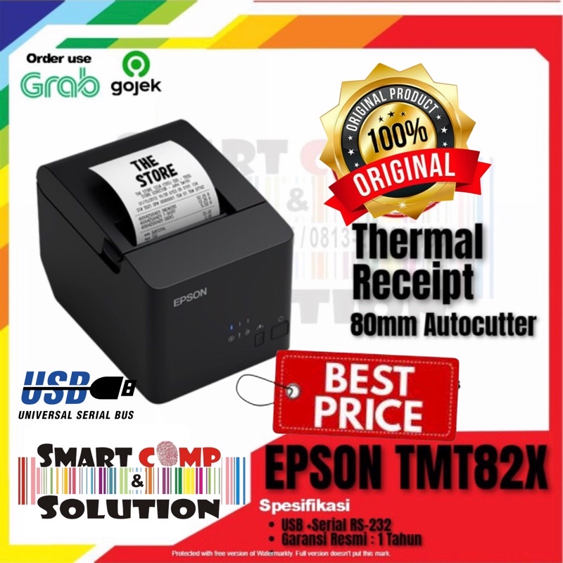 Printer Kasir Epson TMT82X Thermal USB Serial TMT82X TM-T82X