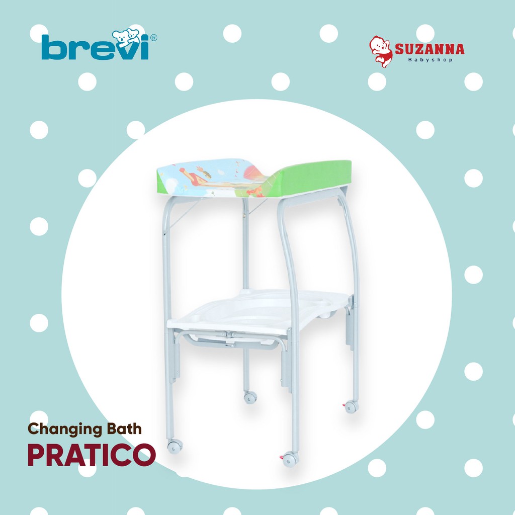 brevi changing table with bath
