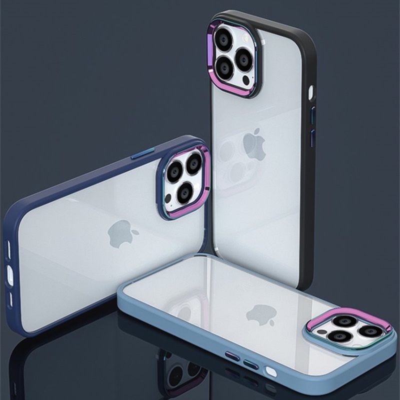 Case Lensa Warna-Warni Transparan Untuk iPhone 13 Pro max 12 Pro max 11 Pro max