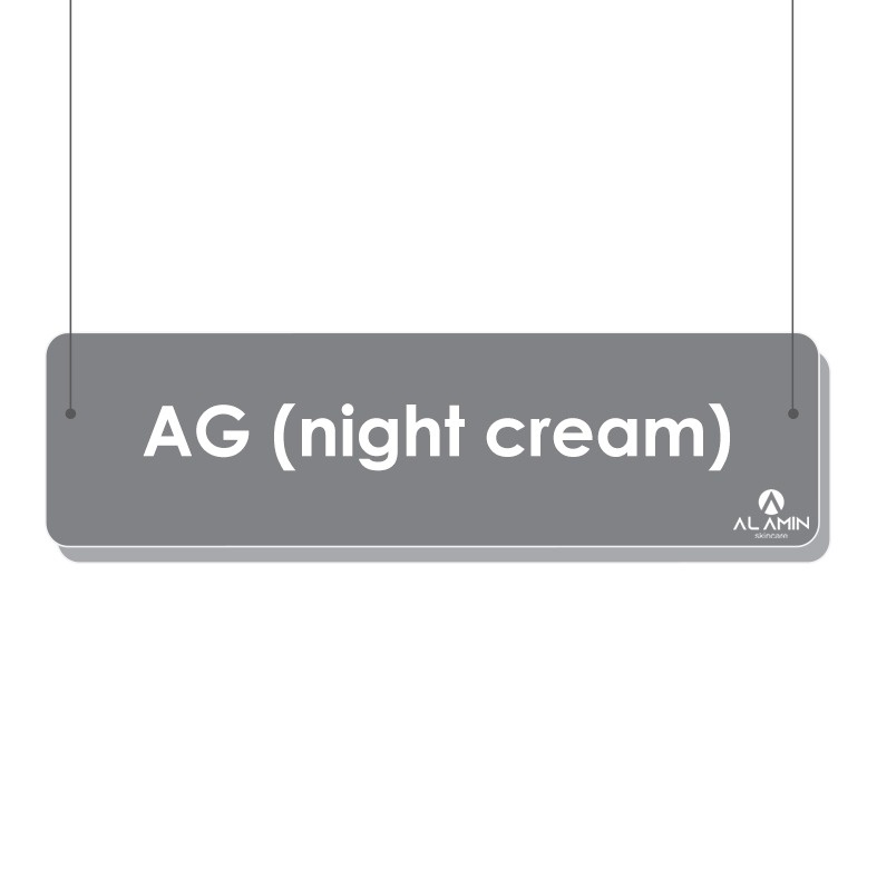 Alamin AG night cream | Krim Malam Untuk Kulit Berjerawat/Jerawat Meradang/Acne Active |