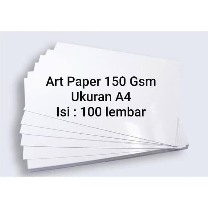 

Art Paper 150 Gsm A4 100 Lembar