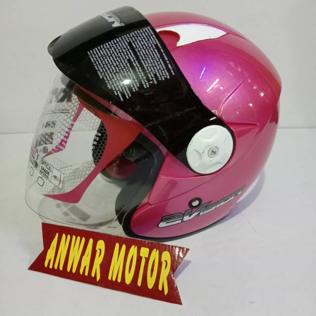 helm kyt 2 vision solid-pink