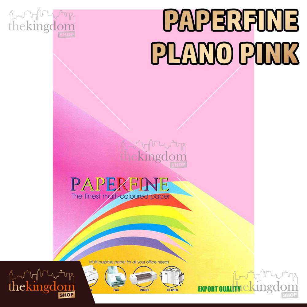 

Paperfine Kertas HVS Warna Plano Pink 61x86cm Isi /500 Lembar
