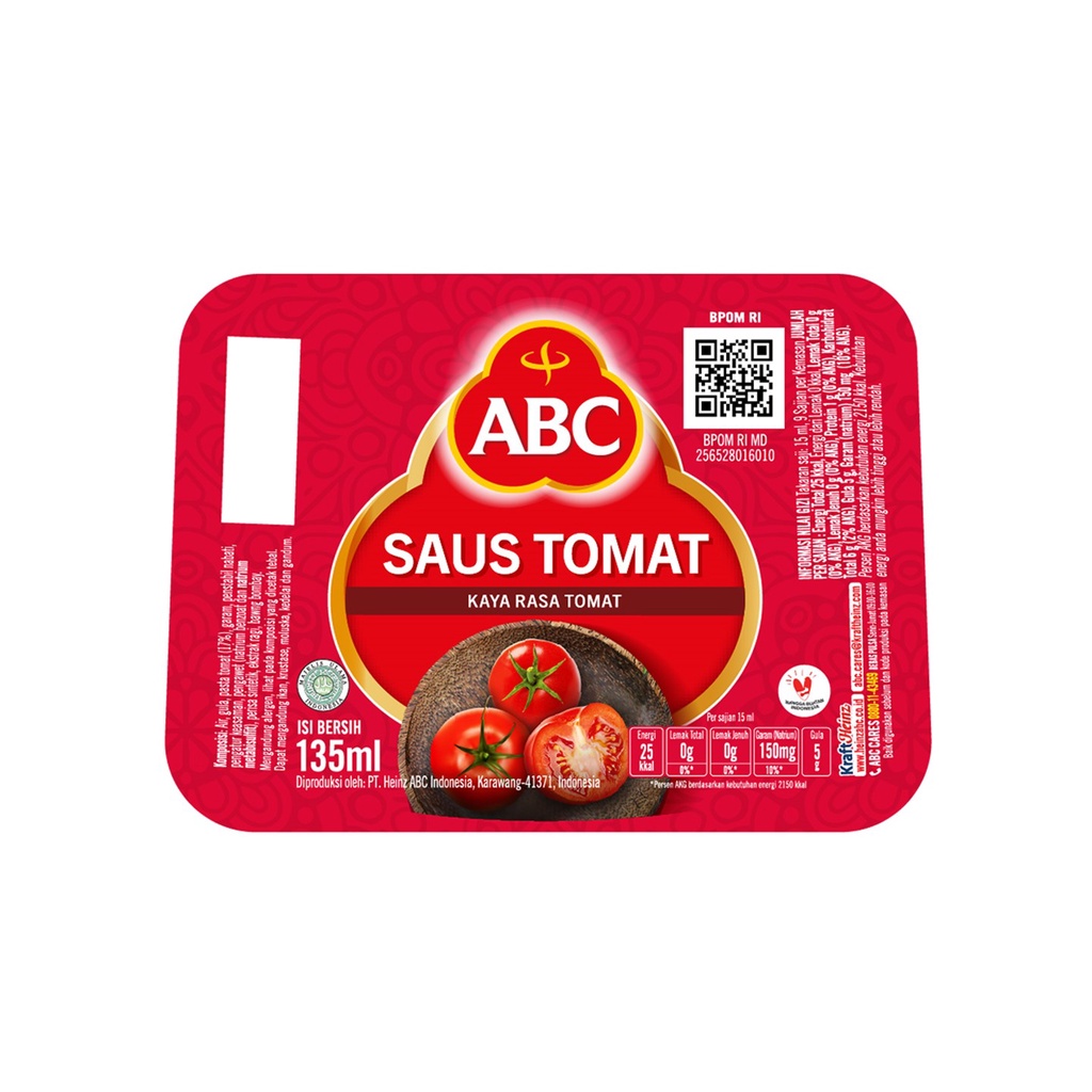 ABC Saus Tomat 135 ml - Multipack 24 pcs