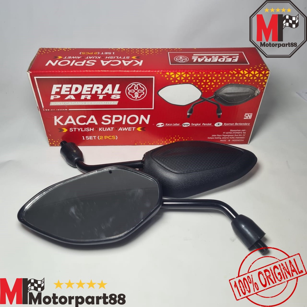 KACA SPION MOTOR STANDAR MODEL HONDA BEAT ORI FEDERAL