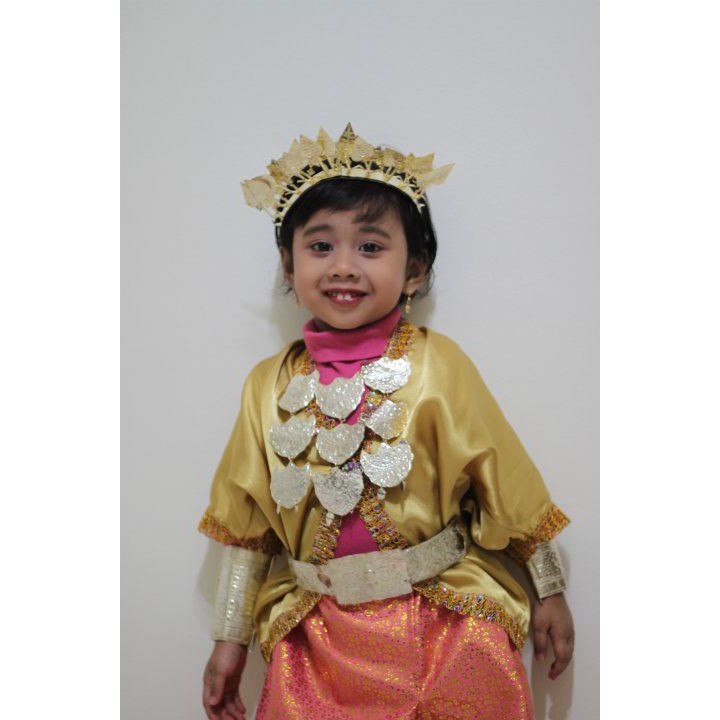 Set Aksesoris Adat Sulawesi Selatan - Baju Bodo (Anak-anak)