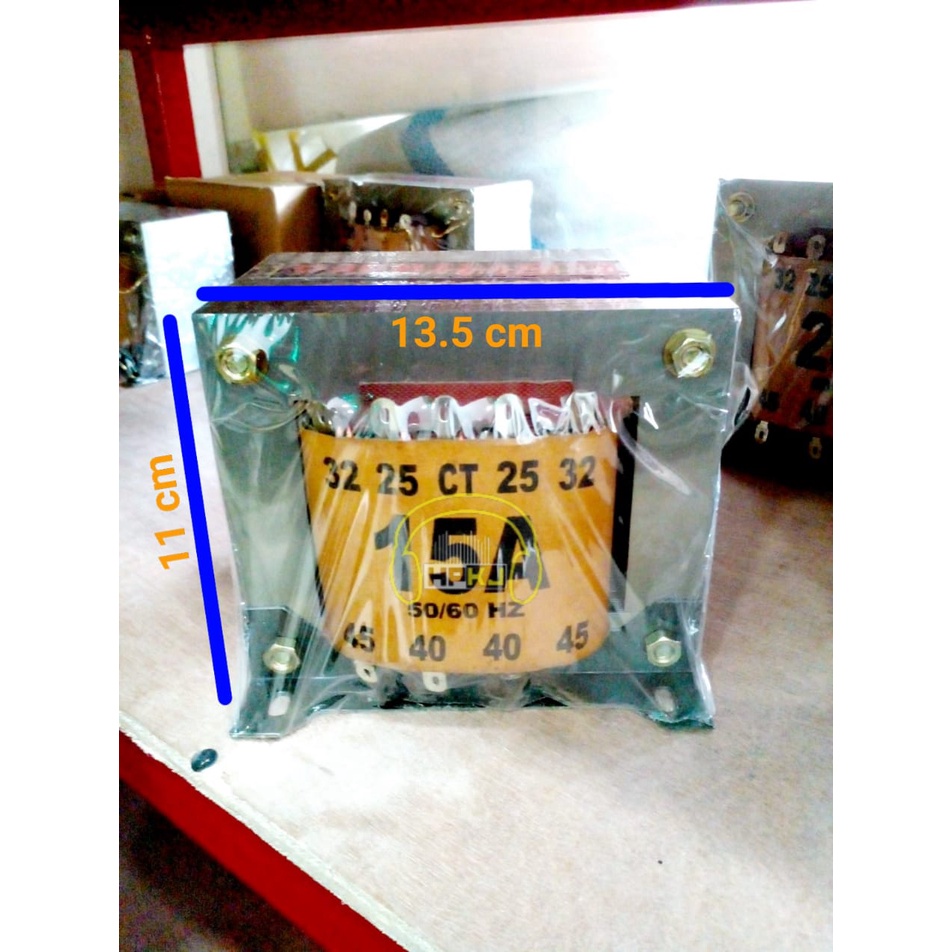 TRAFO TRANSFORMER CSH 15A CT 45 15 AMPERE 15AH 45V 45 VOLT CT MURNI