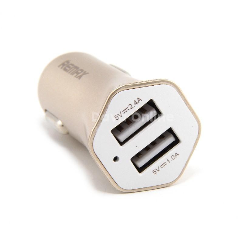 REMAX CAR CHARGER 2 USB FAST 7 2.4A RCC-204-CHAREGER MONIL ISI 2 USB TERBARU MURAH MERK REMAX - TEKNO KITA