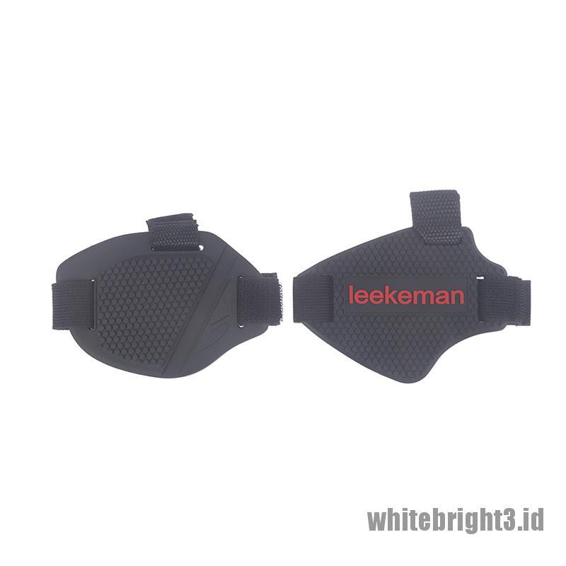 Pad Pelindung Sepatu Bahan Karet Anti Slip Warna Putih Untuk Motor