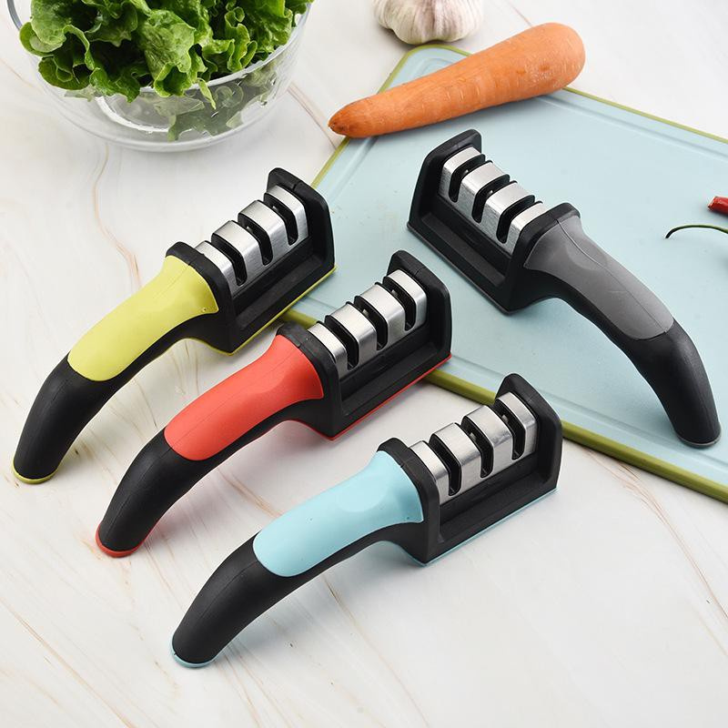 Trend-Alat Pengasah Pisau Gunting Dapur 3 Kepala Swift Sharp Knife Sharpener