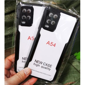 Anti Shocking Case Oppo A54 A57 4G 5G A77S Hardcase List Hitam Cover Acrylic