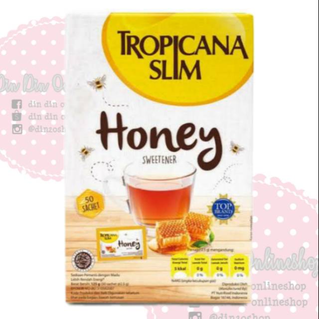 

Tropicana Slim Honey Sweetener isi 50 sachet