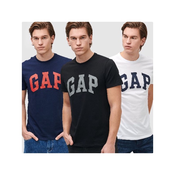 Gap men's t-shirt logo basic arch / kaos gap pria