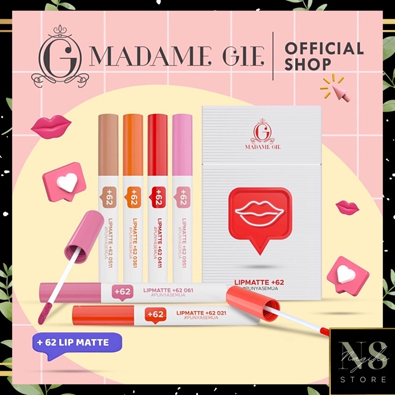 ✨NAGIHI✨ (BISA COD) Madame Gie Netizen Lip Matte / LIP MATTE +62