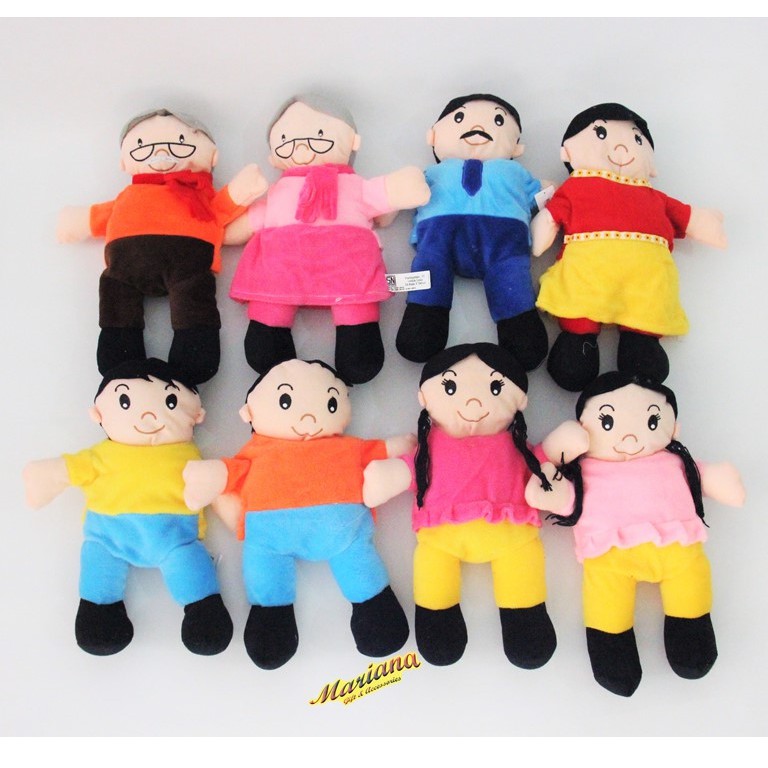 Hand Puppet Boneka Tangan Orang Kakek Nenek Ayah Ibu Anak Laki-laki Anak Perempuan