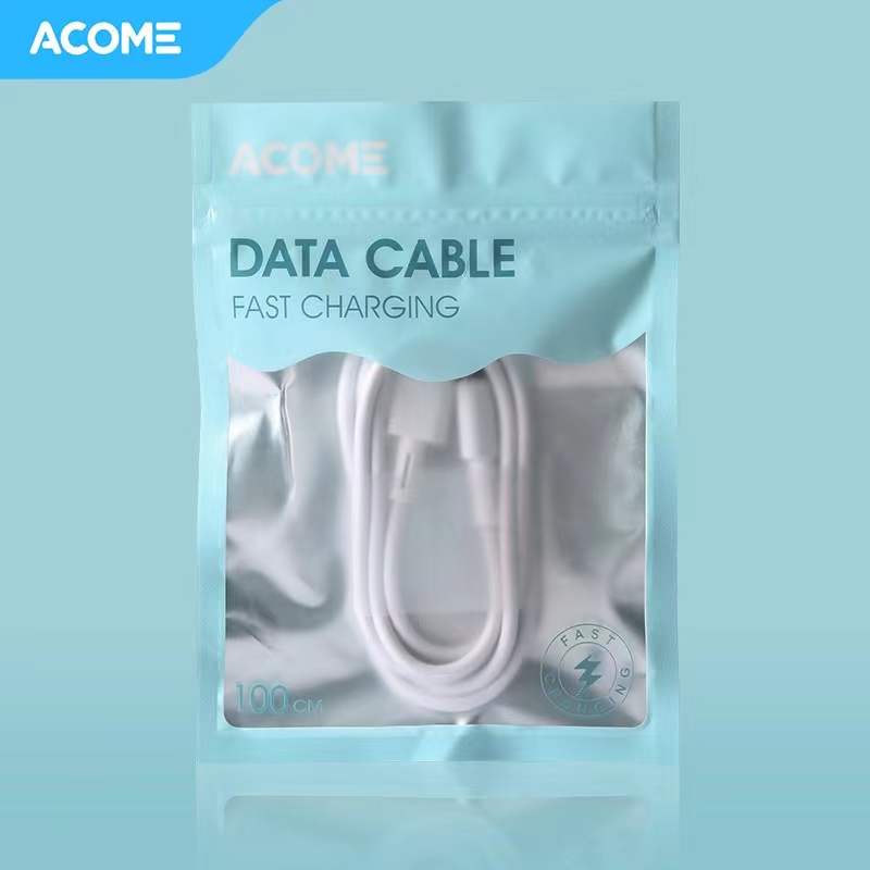 Acome Data Cable Micro-USB Fast Charging 2.4A 100cm Garansi Resmi 1 Tahun ADM