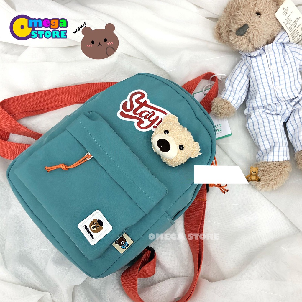 [O&amp;S] Tas Sekolah Anak TK SD SMP Mini Karakter Beruang Lucu Backpack Unisex-OS204