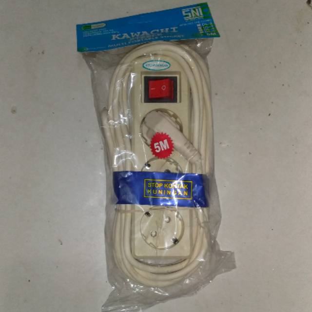 Stop Kontak 3 Lubang 5 Meter Kawachi