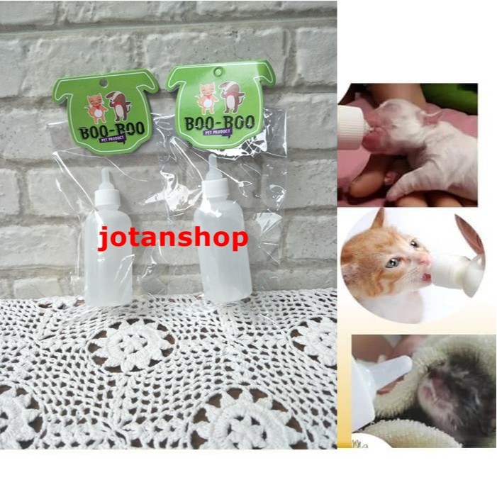 Dot Botol Susu Anak Kucing Anjing Musang Otter Hewan Nursing Bottle Putih 50ml