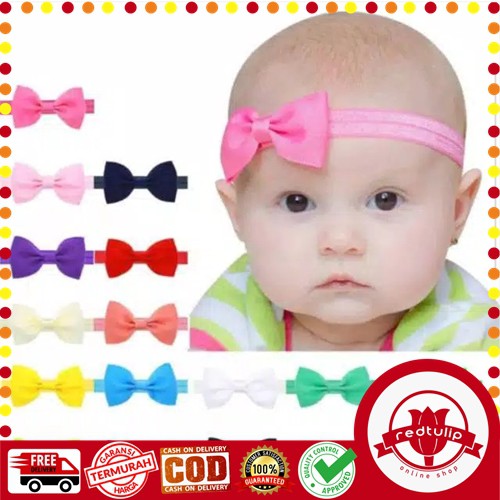 Bando Bayi Import Bandana Pita Lucu Imut Aksesoris Kepala Bayi