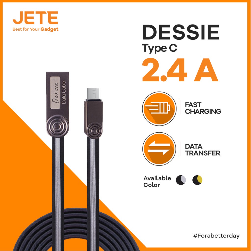 Kabel USB Type C / Lightning  Fast Charging JETE Dessie