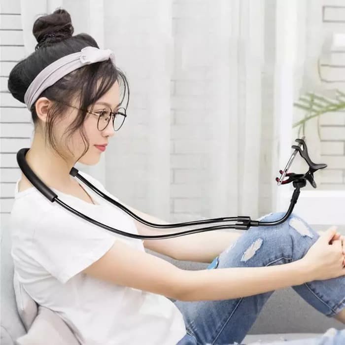 Tongsis Holder Hp Smartphone Holder Flexible Holder Gantung Leher Holder Sepeda Motor Mobil