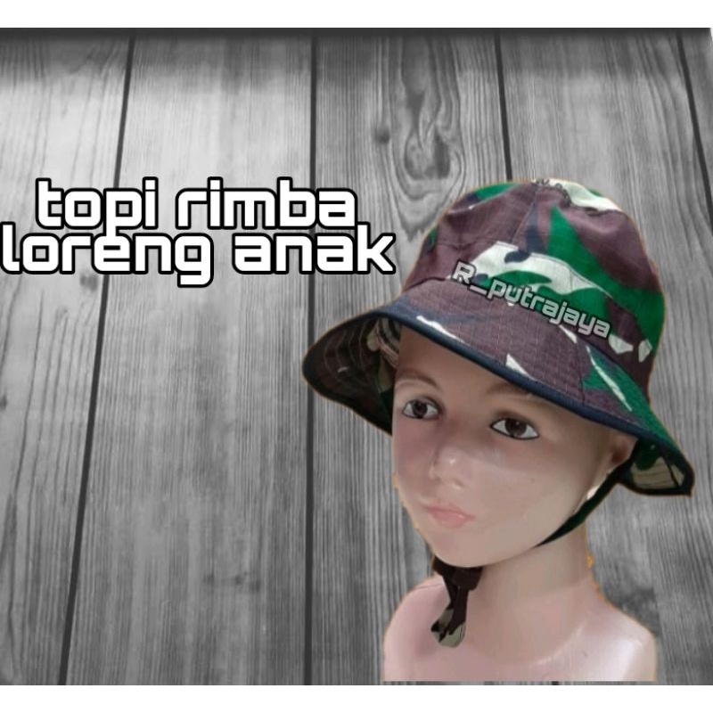 topi rimba loreng anak/topi rimba loreng malpinas