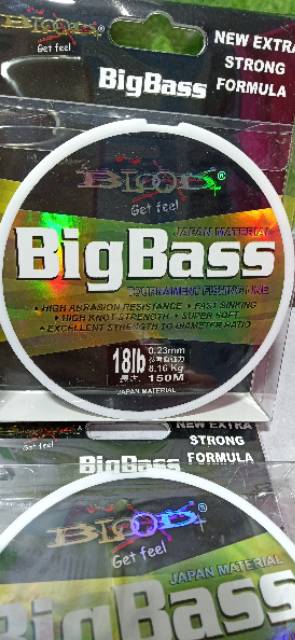 Senar Blood Big Bass 150 meter Fast Sinking