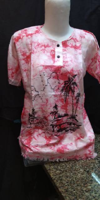 SALE Termurah... Blouse Santai motif Pantai Pohon