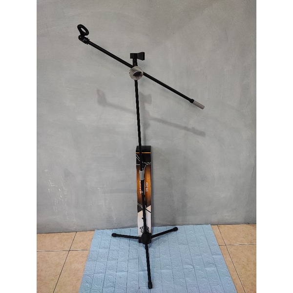 Stand Cagak Mic Panjang BMA SR200 SR-200 Double Mic SR 200 Tripod Stand Microphone Stand Mic Berdiri