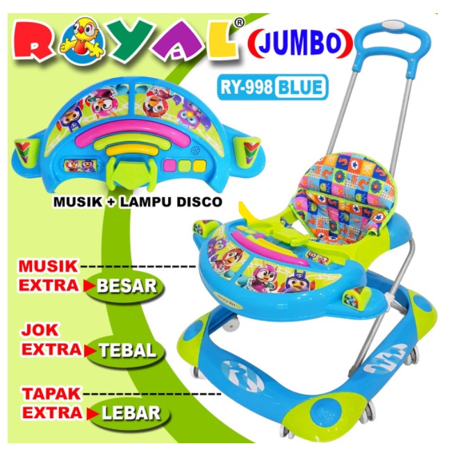 Baby Walker ROYAL  998 Kereta Belajar Jalan Walker Bayi Jumbo