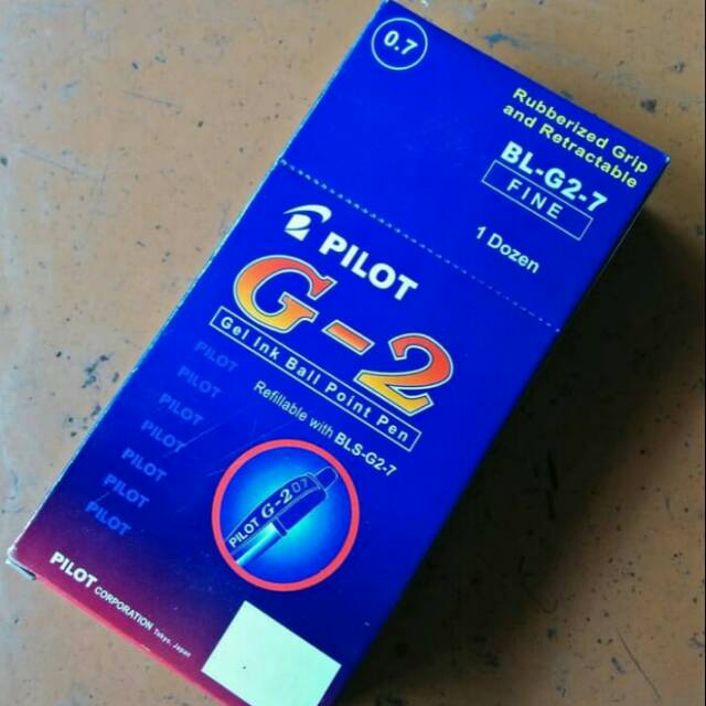 

Gel lnk ball point Pen pilot BL G-2 -7 isi 12 pcs