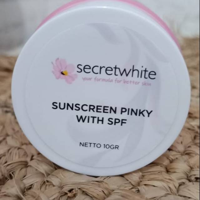SUNSCREEN PINKY WITH SPF ELEORA SECRETWHITE /CREAM SIANG ANTI AGING/BRIGHT BPOM HALAL