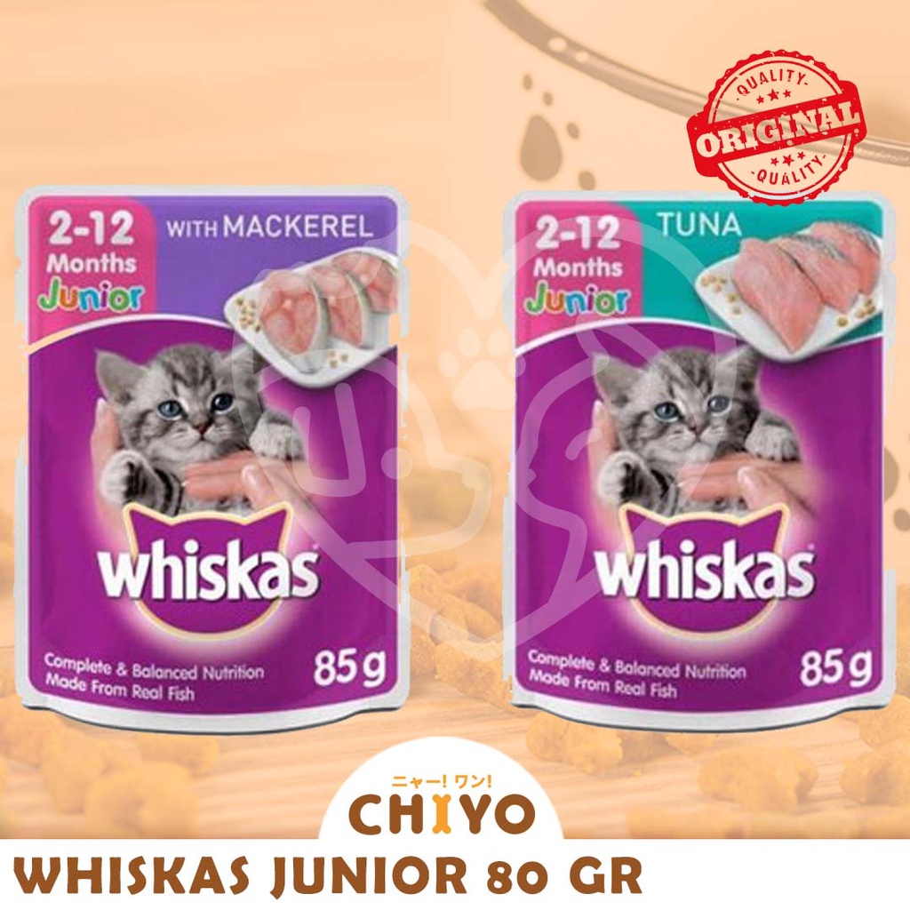 WHISKAS JUNIOR 85GR - MAKANAN KUCING| CAT FOOD