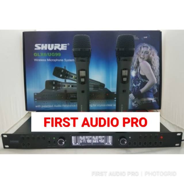 MIC WIRELESS SHURE GLX 6 / UG 99 ( NEW EDITION ANTI FEEDBACK )