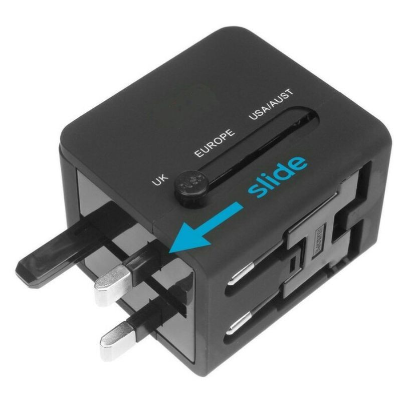 Travel adaptor international 2 usb output 2.1A