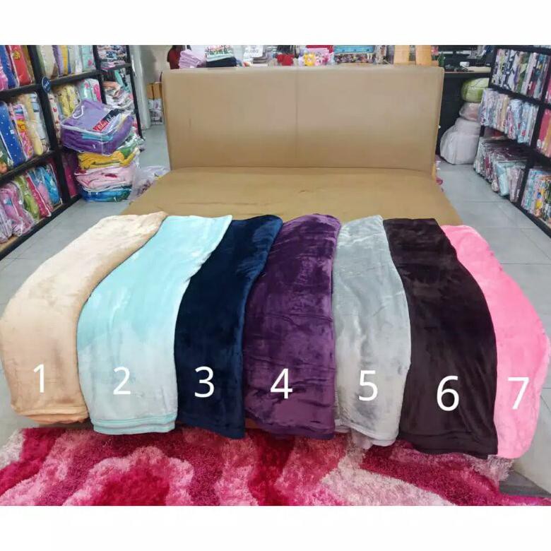 ( BISA COD ) SELIMUT POLOS TEBAL UK 200X230 || SELIMUT BULU PROMO || SELIMUT DEWASA ||SELIMUT BULU
