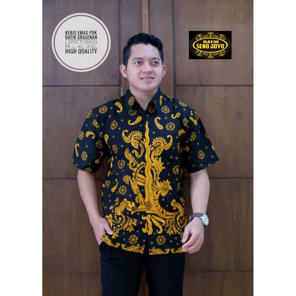 KERIS EMAS SENOJOYO KEMEJA BATIK PRIA SOLO LENGAN PENDEK LAPIS FURING ATASAN BATIK PREMIUM MODERN PARANG MERAH SEBELANGA MODANG NAVY GURDO IJO WULU COKLAT SIPAR BIRU NAGA BULAN WAHYUNGU KEPYAR NAVY PRABU PUTIH GINANDRA BATIK SOLO AMANAH BATIKSOLOAMANAH