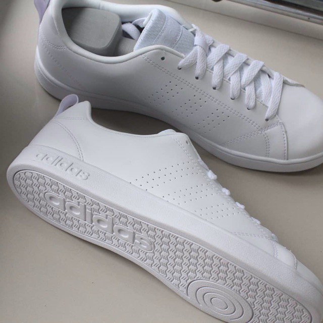 adidas neo advantage all white