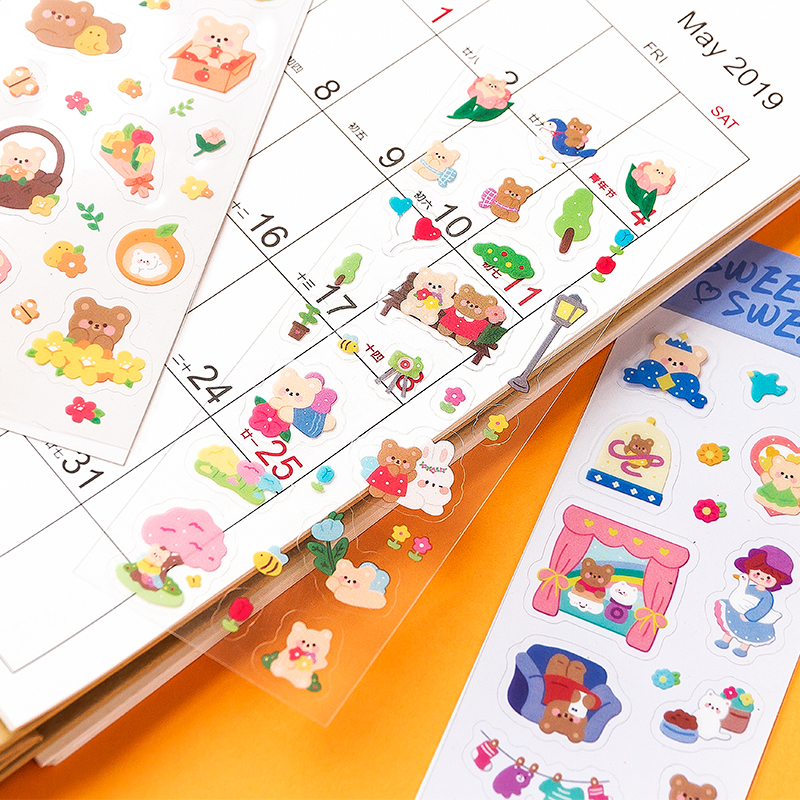

1 Lembar Tape Pvc Seri Romantis Kreatif Dekorasi Scrapbooking / Stationery Sekolah