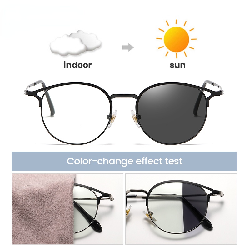 Kacamata Photochromic Anti Radiasi Anti Blue Light Untuk Pria Dan Wanita