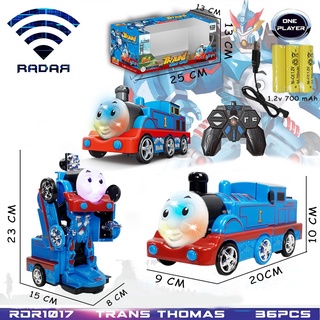 Mainan Anak Mobil Robot Remot Kontrol / RC Mobil Robot Transformer Thomas Train