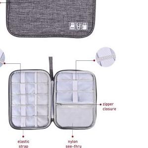 Slim Digital Accessories Travel Bag / Tas penyimpanan aksesoris digital