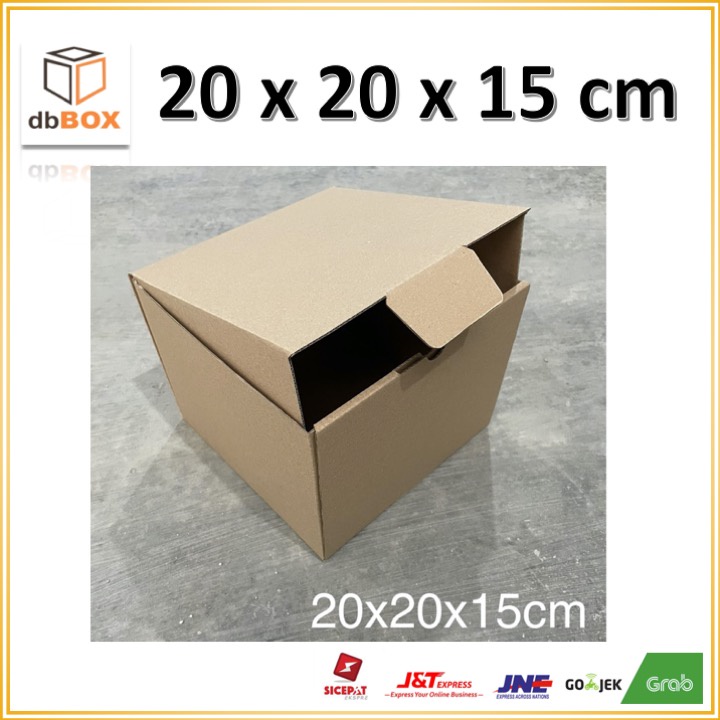 

Kardus uk. 20x20x15 cm.. .Die Cut untuk kotak Aksesoris dll, model box pizza