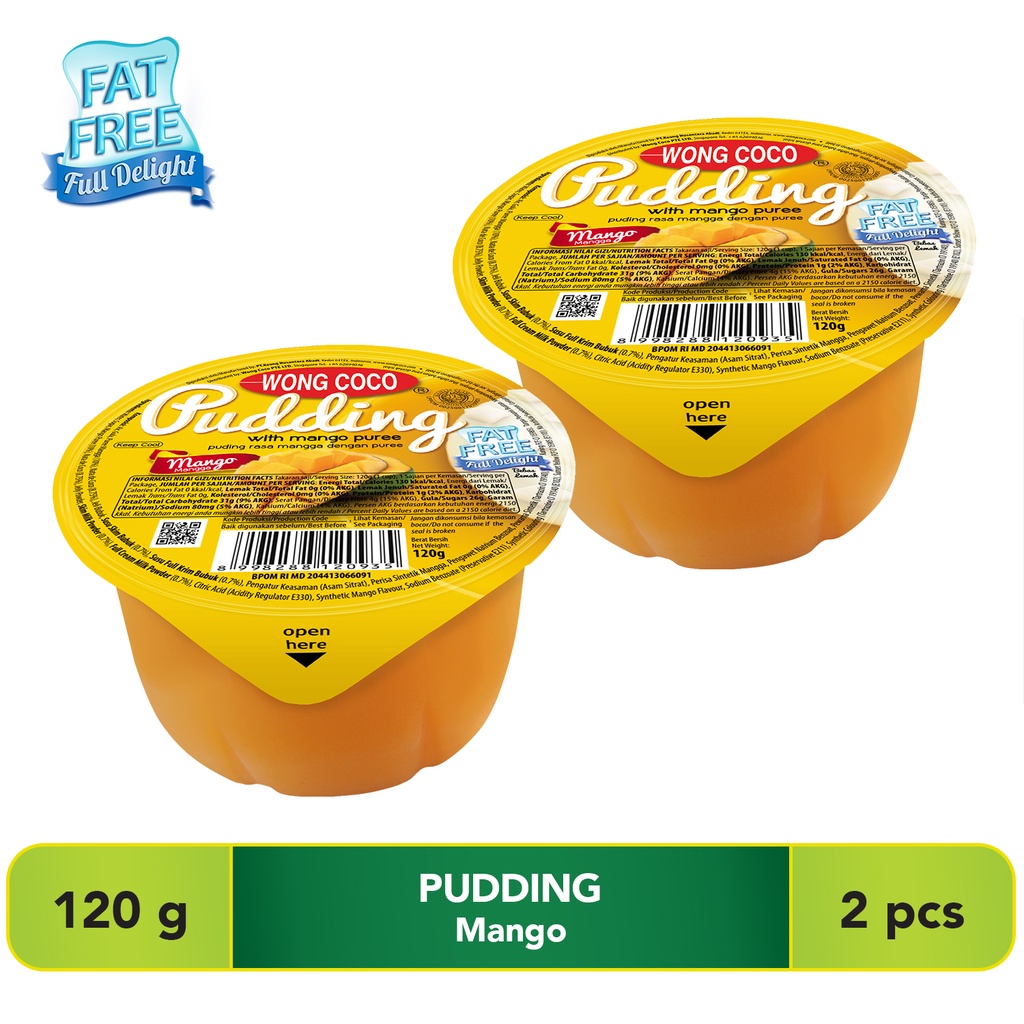 

Wong Coco Pudding Mangga 120gr (2Pcs)