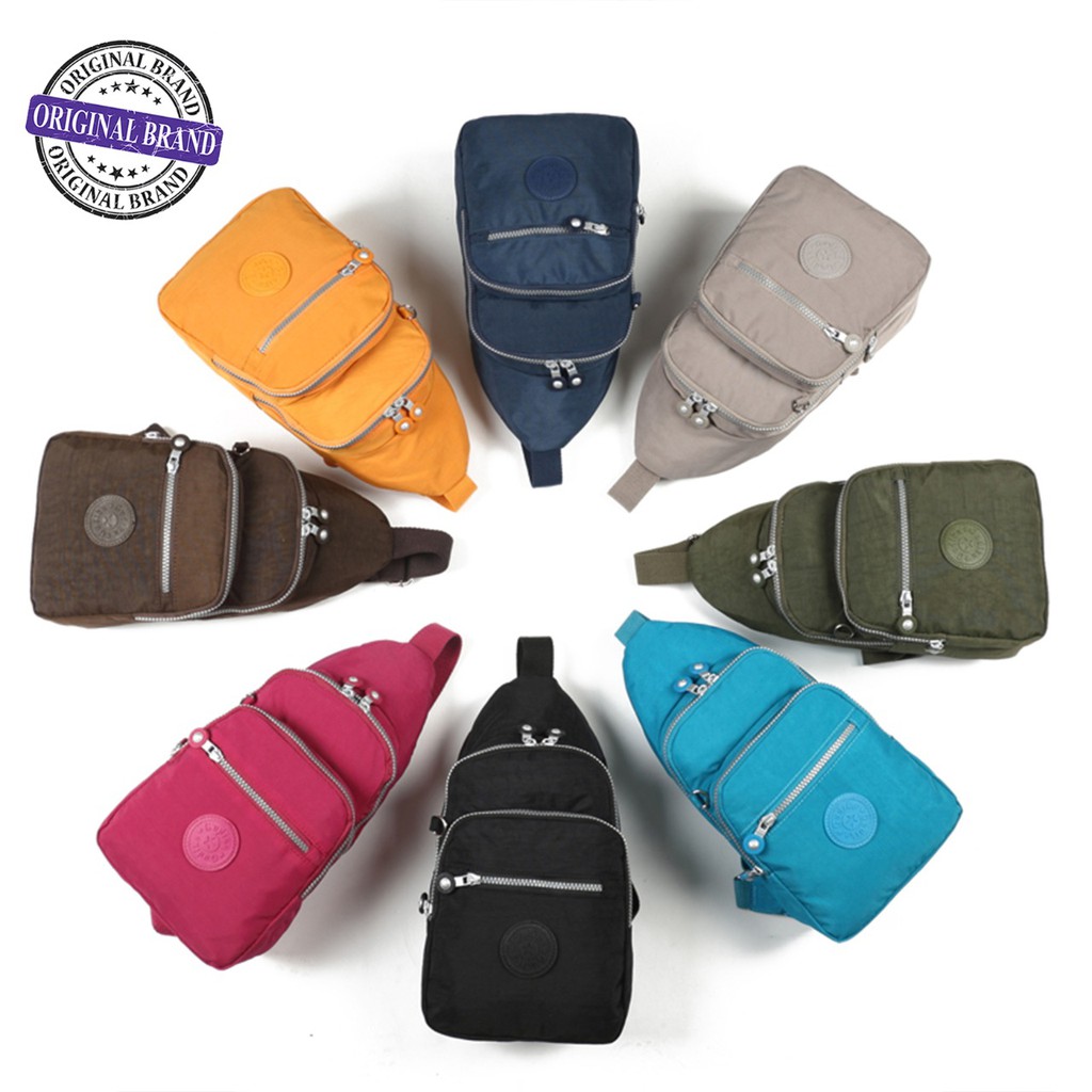 SALE GUDIKA - Waistbag Couple Modis Import Original 5057 -Tas Wanita Pria Tas Selempang Bahu Kekinian Bahan Parasut Waterproof Anti Air - slingbag - tas mini - bag - cewek - fashion - branded - santai - tas Pinggang - slempang - termurah - ori - handbag