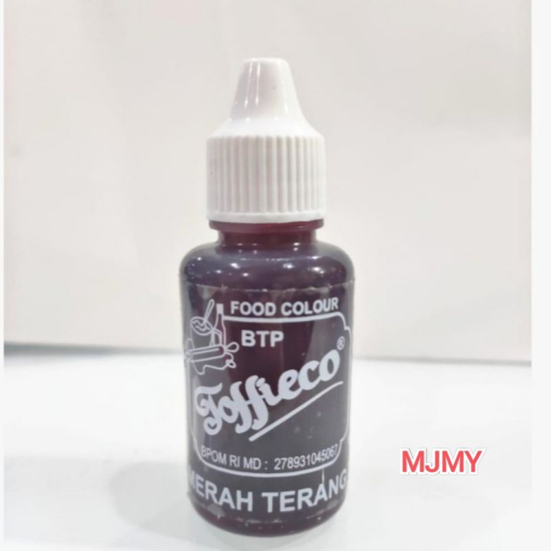 

Toffieco PEWARNA MERAH TERANG tofieco tofiko 30 ml cc gr gram makanan kue warna tofieko