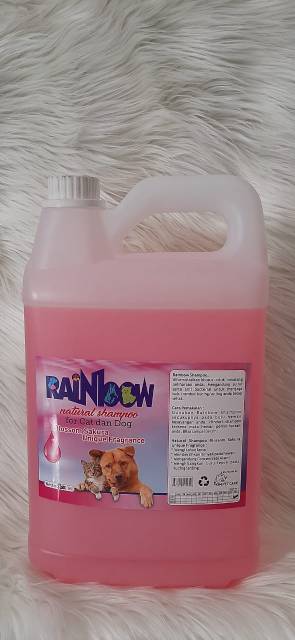 RAINBOW NATURAL SHAMPO 5 liter untuk anjing dan kucing